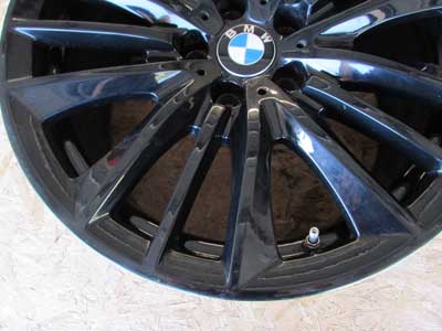 BMW 19 x 8.5 Inch ET:33 Black Wheel Rim W Spoke 332 36116791383 F10 F12 5, 6 Series2